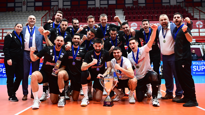 Βόλεϊ: Στον ΠΑΟΚ το Σούπερ Καπ, νίκησε 3-2 σετ τον Ολυμπιακό στο κλειστό «Μ. Μερκούρη»