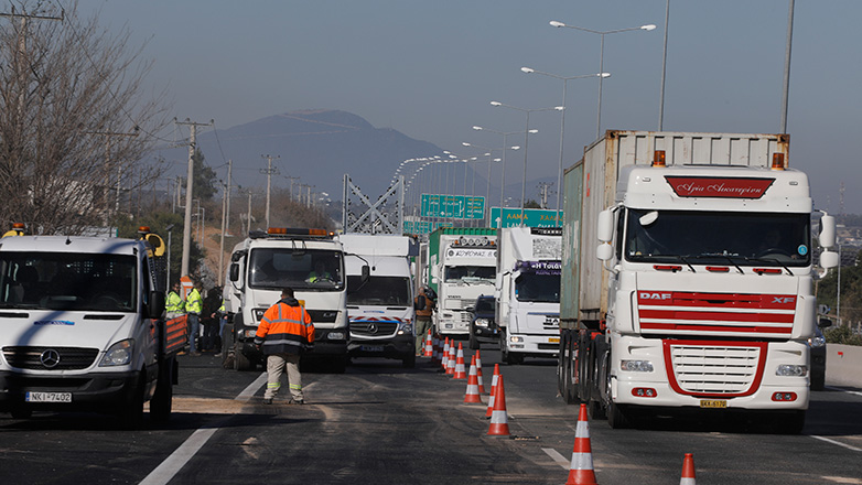 Απαγόρευση κυκλοφορίας βαρέων οχημάτων στην Εθνική Οδό