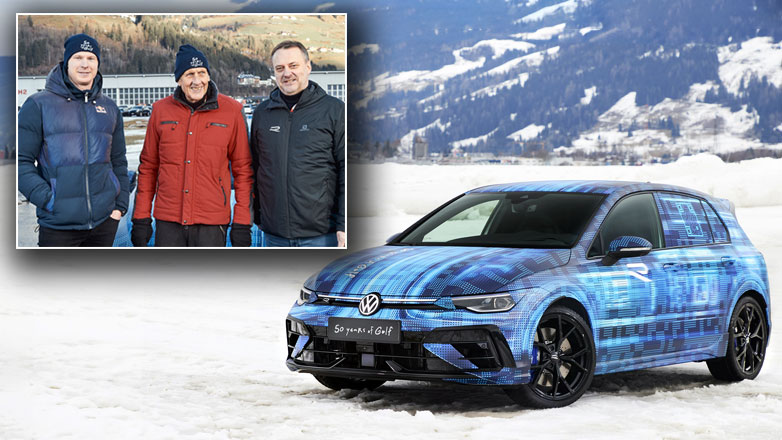 H Volkswagen δίνει μια πρώτη γεύση από το νέο Golf R στο Ice Race στο Zell am See