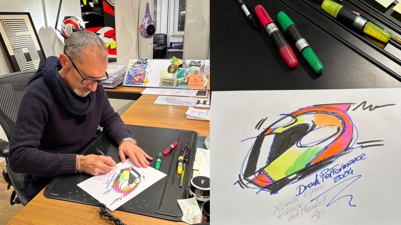 Aldo Drudi: Σκιτσάρει κράνος και μας μιλά για την Τεχνητή Νοημοσύνη