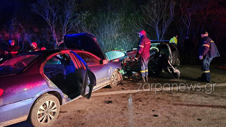 Τραγωδία στα Χανιά: Σοβαρό τροχαίο με δύο νεκρούς στην εθνική