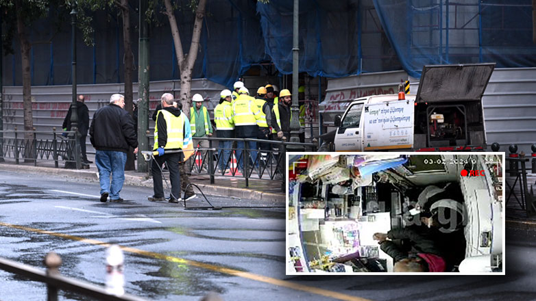 Βίντεο ντοκουμέντο από τη στιγμή της έκρηξης έξω από το Υπουργείο Εργασίας