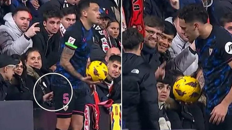 Η Σεβίλλη ζητά έρευνα για άσεμνη χειρονομία οπαδού της Ράγιο προς τον Οκάμπος