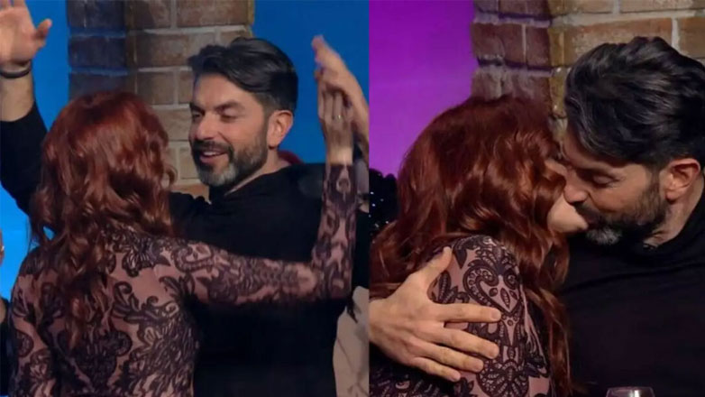 Σπύρος Μαρτίκας – Βρισηίδα Ανδριώτου: Ξέφρενος χορός και καυτά φιλιά στο πάρτι του Χρήστου Φερεντίνου