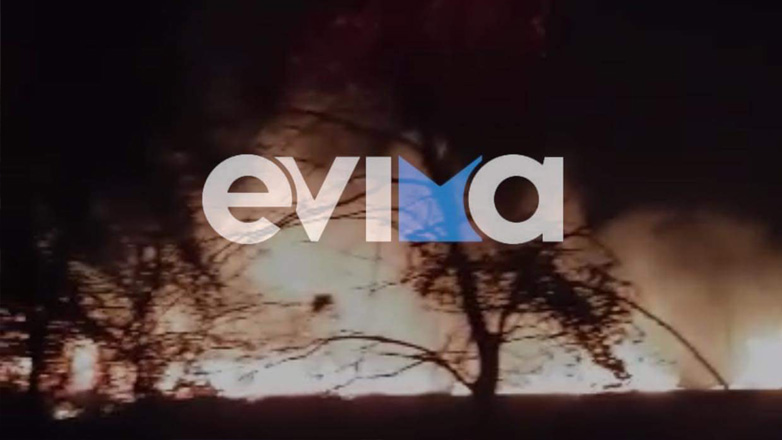 Μεγάλη φωτιά στην Εύβοια – Καίγεται το Λιβάρι