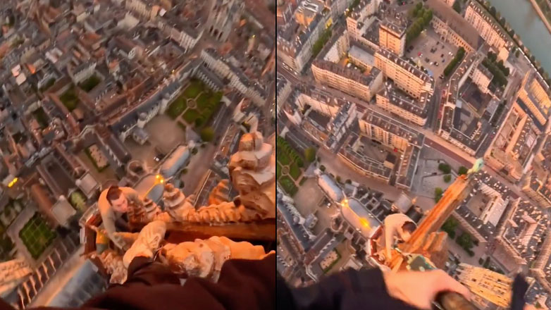 Σκαρφαλώνοντας στο καμπαναριό της Παναγίας των Παρισίων