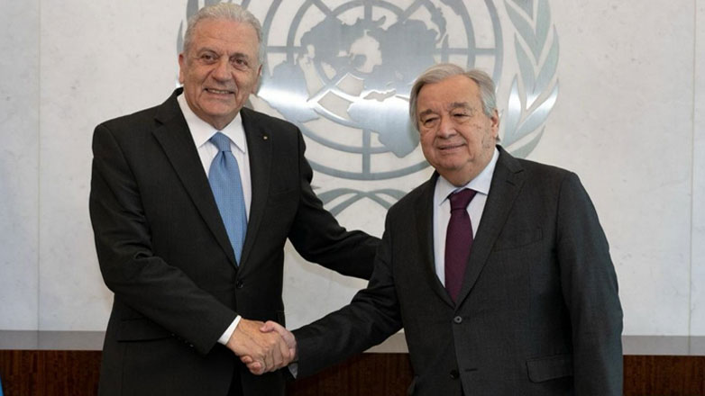 Συνάντηση Αβραμόπουλου με τον γενικό γραμματέα του ΟΗΕ Αντ. Γκουτέρες Συνάντηση Αβραμόπουλου με τον γενικό γραμματέα του ΟΗΕ Αντ. Γκουτέρες