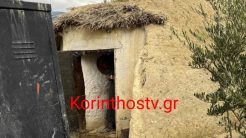 Αυτό είναι το λαγούμι που ζούσε η οικογένεια στην Ορεινή Κορινθία