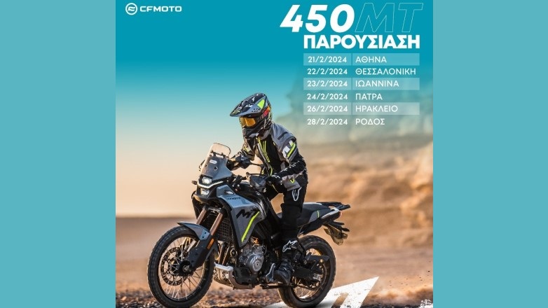 CFMOTO 450ΜΤ – Πρώτη παρουσίαση στην Ελλάδα