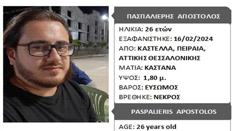 Νεκρός στο Μικρολίμανο βρέθηκε 26χρονος που είχε εξαφανιστεί