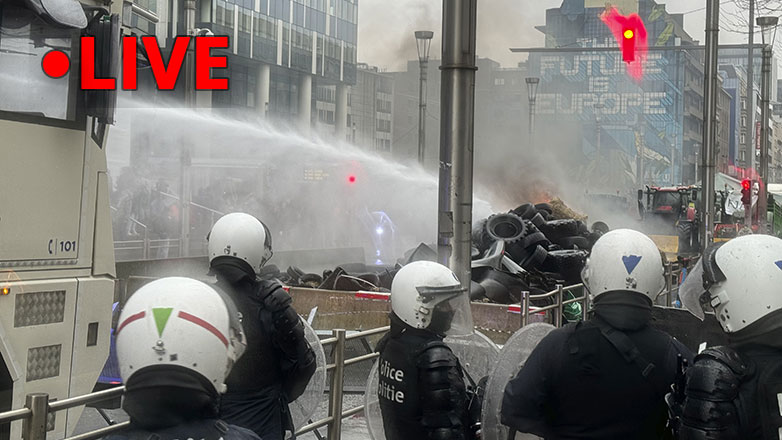 Τα τρακτέρ πολιορκούν τις Βρυξέλλες (Δείτε Live)