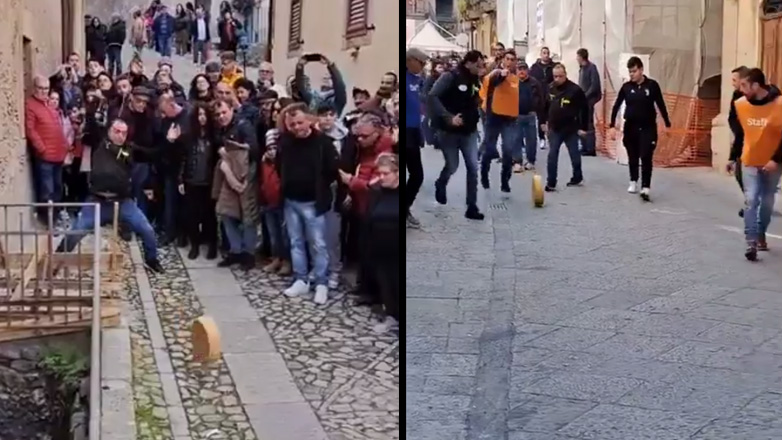 Διαγωνισμός ρίψης τυριού