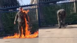 ΗΠΑ: Πέθανε ο Αμερικανός σμηνίας που αυτοπυρπολήθηκε στην πρεσβεία του Ισραήλ