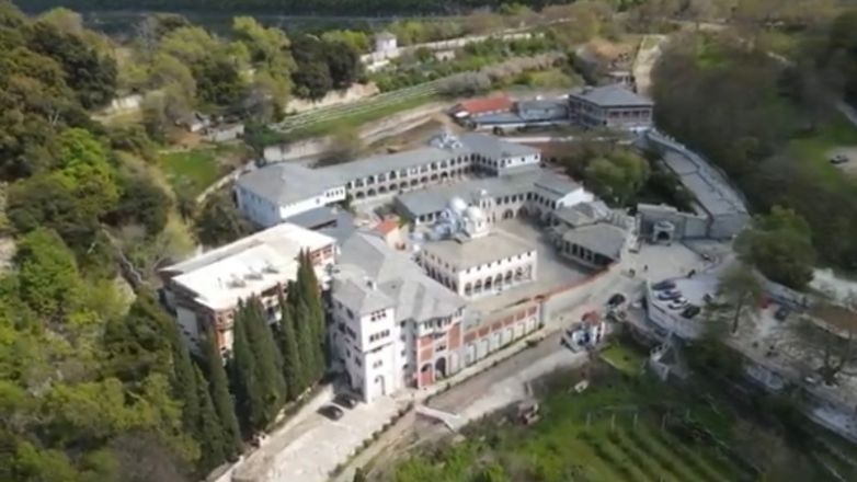 Το παλαιότερο εν ενεργεία μοναστήρι της Ελλάδας και της Ευρώπης απο ψηλά