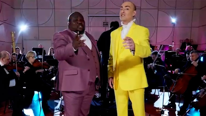 Eurovision: Ο Θανάσης Αλευράς και ο Ζερόμ Καλούτα ερμηνεύουν το «My number one» με Συμφωνική Ορχήστρα