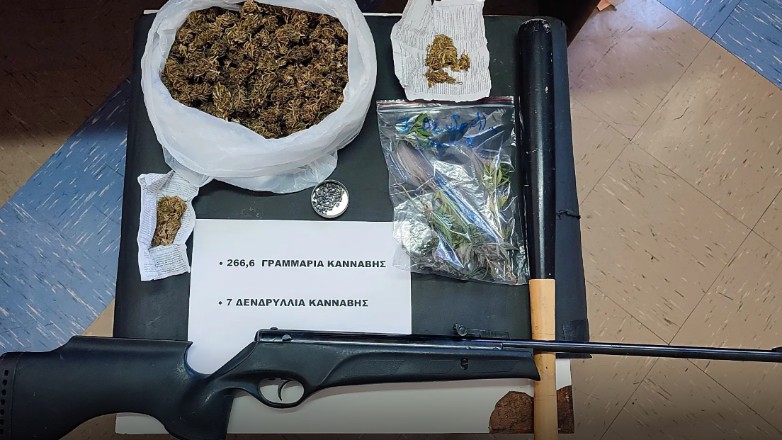 Ρόδος: Συνελήφθη 61χρονος για οπλοκατοχή, διακίνηση και καλλιέργεια κάνναβης