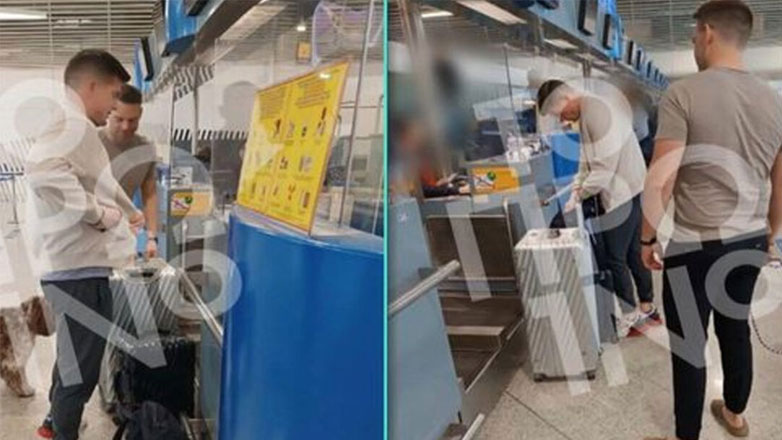 Στέφανος Κασσελάκης: Η στιγμή του αποχαιρετισμού με τον Tyler στο αεροδρόμιο πριν παρουσιαστεί στον στρατό