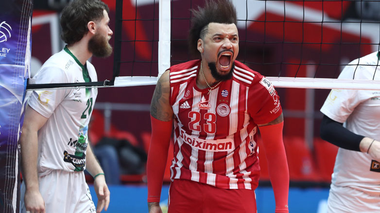 Volley League: Ανέκτησε το προβάδισμα ο Ολυμπιακός, 3-1 τον Μίλωνα