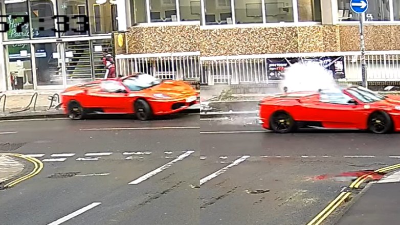 Διέλυσε τη Ferrari στα… κολωνάκια