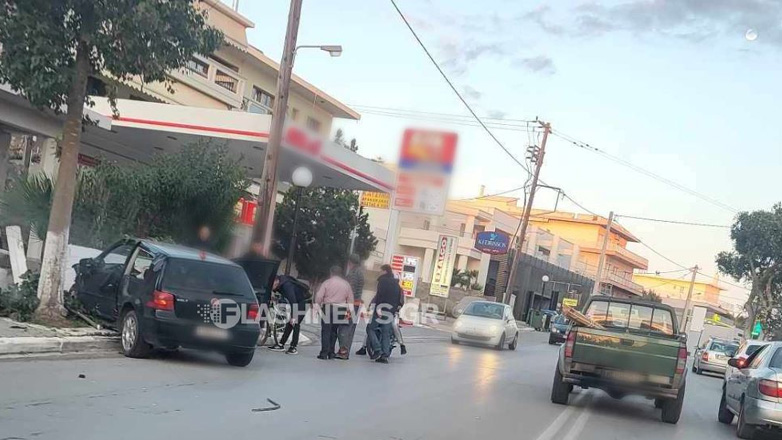 Τροχαίο με τρεις τραυματίες στα Χανιά