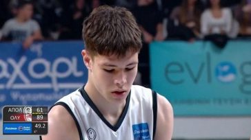 Απόλλων-Ολυμπιακός: Πέτυχε τους πρώτους επαγγελματικούς πόντους του και αποθεώθηκε ο 16χρονος Βαλκανάς