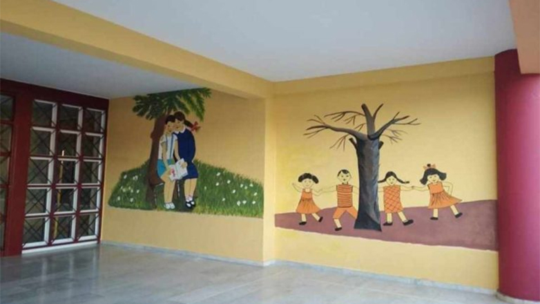 «Οι Ανθεμούσες» ζωγραφίζουν σημαντικούς σταθμούς της ιστορίας στους τοίχους του Δημοτικού Σχολείου Γαλάτιστας