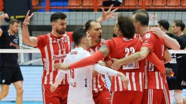 Βόλεϊ: Στον τελικό του Κυπέλλου ο Ολυμπιακός, 3-1 τον ΠΑΟΚ