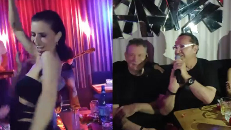 Λευτέρης Πανταζής: Επέστρεψε από την Αμερική και διασκέδασε με τον Άγγελο Διονυσίου και τη Χριστίνα Κολέτσα