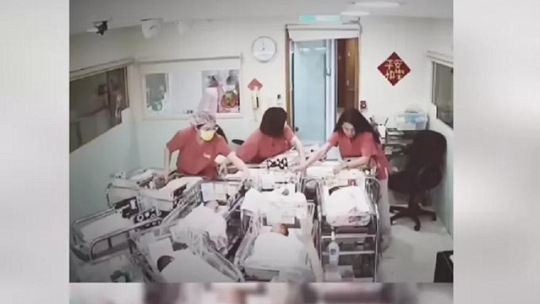 Σεισμός στην Ταϊβάν: Νοσοκόμες αγκαλιάζουν τις θερμοκοιτίδες για να σώσουν τα μωρά