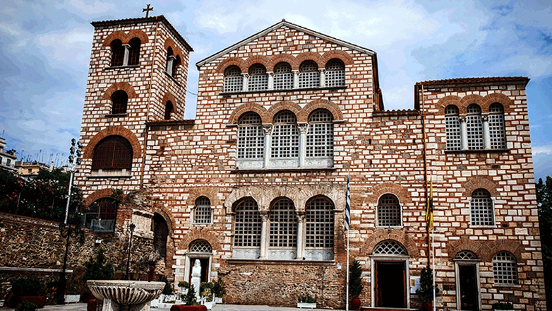 Στον Άγιο Δημήτριο τμήμα του Άρραφου Χιτώνος του Ιησού από τη Μονή Παντοκράτορος του Αγίου Όρους