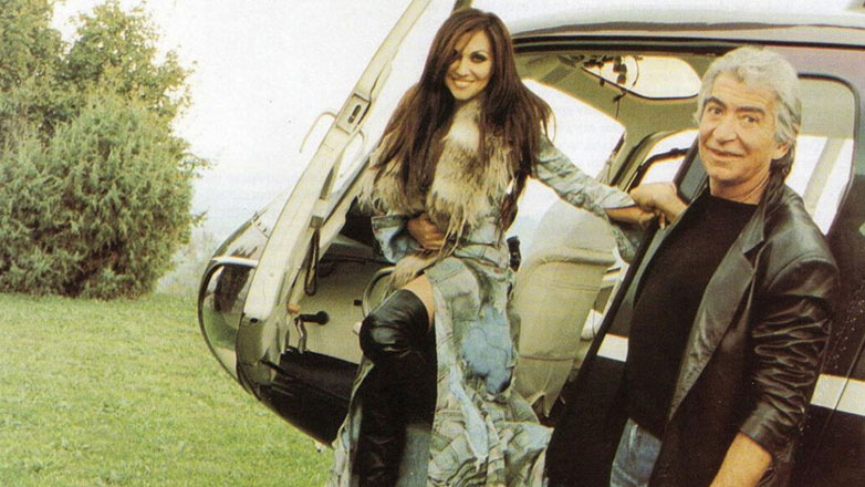 Καίτη Γαρμπή: Όταν φωτογραφιζόταν μαζί με τον Roberto Cavalli στην έπαυλή του