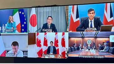 Συνεδρίαση των G7: «Καταδικάζουμε απερίφραστα την πρωτοφανή επίθεση του Ιράν κατά του Ισραήλ»