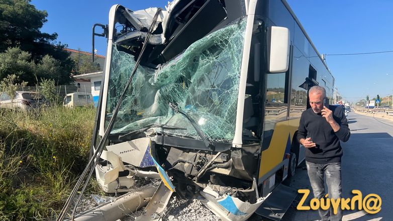 Λιόσια: Λεωφορείο του ΟΑΣΑ έπεσε σε κολόνα – 5 τραυματίες