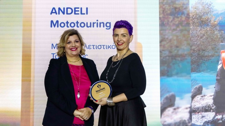 Χρυσό βραβείο Tourism Awards 2024 στην Andeli Mototouring