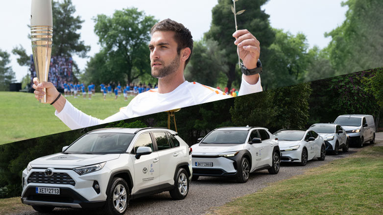 Η Toyota Hellas υποστηρίζει το ταξίδι της Ελληνικής Ολυμπιακής Λαμπαδηδρομίας για το Παρίσι 2024 με τον πιο βιώσιμο στόλο της