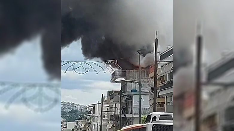 Σοκαριστικές εικόνες από φωτιά σε διαμέρισμα στη Σταυρούπολη