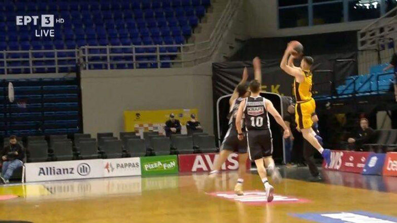 ΑΕΚ-ΠΑΟΚ: Δύο απίστευτα buzzer beater τρίποντα από τον Καράμπελα!