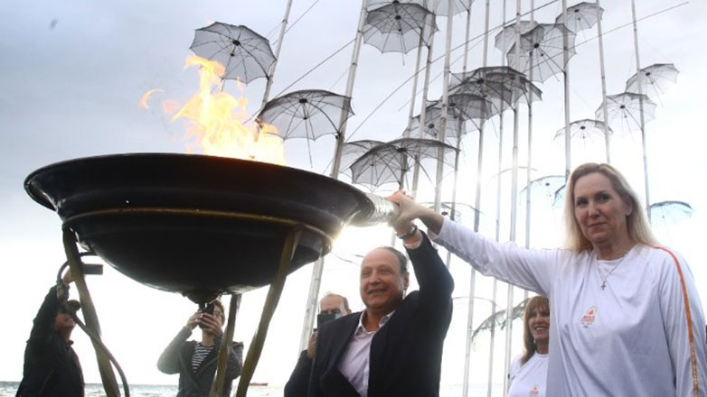 Θεσσαλονίκη: Η Ολυμπιακή Φλόγα θα διανυκτερεύσει στις Ομπρέλες του Ζογγολόπουλου