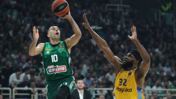 Σλούκας λαμπρός τον οδηγεί, με 95-79 νίκησε ο Παναθηναϊκός τη Μακάμπι και ισοφάρισε σε 1-1 τη σειρά