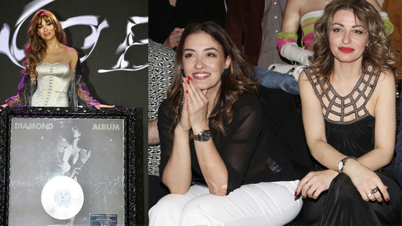 Ελένη Φουρέιρα: Στο πλευρό της οι αδελφές της στην απονομή του διαμαντένιου της δίσκου