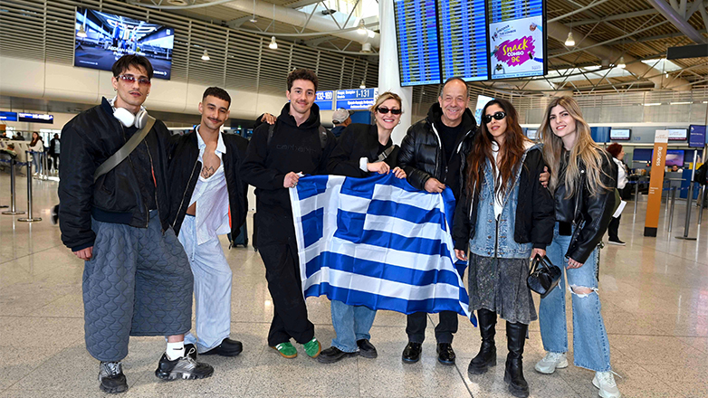 Eurovision 2024: Η ελληνική αποστολή αναχώρησε για τη Σουηδία