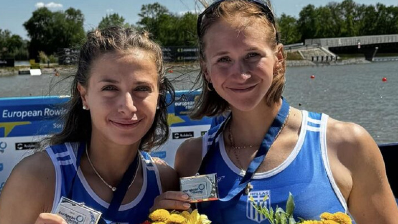 Ευρωπαϊκό Πρωτάθλημα κωπηλασίας: Ασημένιο μετάλλιο για τις Μπούρμπου και Αναστασιάδου στη δίκωπο