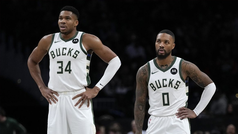 Μπακς: Εξαιρετικά αμφίβολοι οι Αντετοκούνμπο και Λίλαρντ για το Game 5 με τους Πέισερς