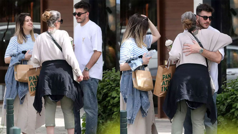 Φώτης Ιωαννίδης: Βόλτα στη Γλυφάδα με τη μητέρα και την αδελφή του