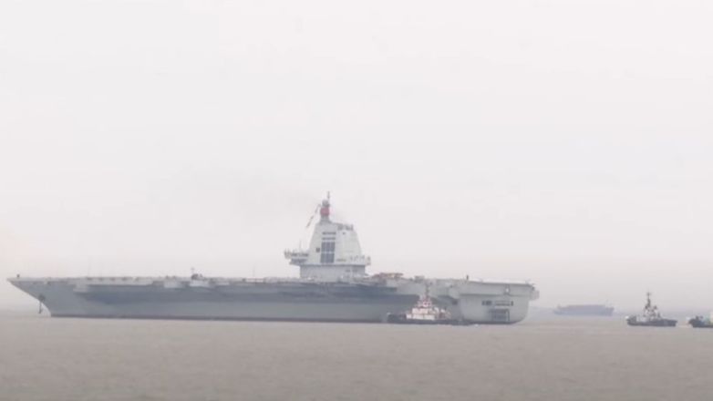 Aυτό είναι το νέο κινεζικό αεροπλανοφόρο Fujian – Έκανε το πρώτο δοκιμαστικό του ταξίδι
