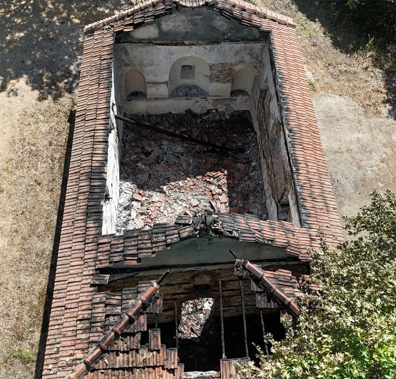 Καταστροφές από πυρκαγιά σε ιστορικό ναό της Χαλκιδικής