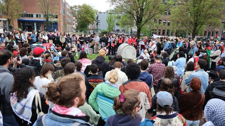 Ολλανδία: Φοιτητικός καταυλισμός προς αλληλεγγύη στη Γάζα στο πανεπιστήμιο UvA