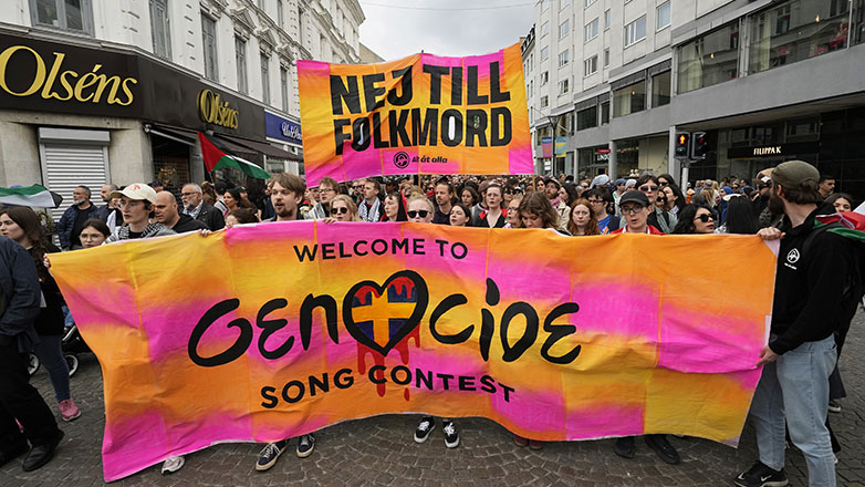Σουηδία: Διαδήλωση στο Μάλμε κατά της συμμετοχής του Ισραήλ στη Eurovision
