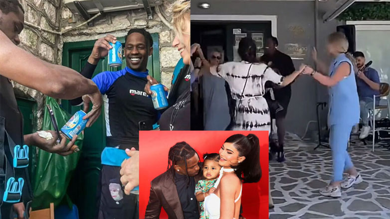 Διακοπές στο Μεγανήσι για τον Travis Scott – Viral ο ξέφρενος χορός με τους κατοίκους ακούγοντας Καρρά και Βέρτη