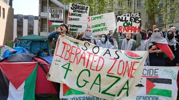 Οι φοιτητικές κινητοποιήσεις υπέρ των Παλαιστινίων έφτασαν στα βρετανικά πανεπιστήμια